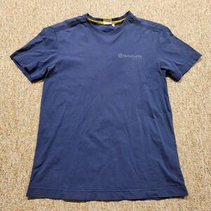 Husqvarna Motorcycles Shirt Mens Medium Blue Graphic Tee Distressed Moto Biker